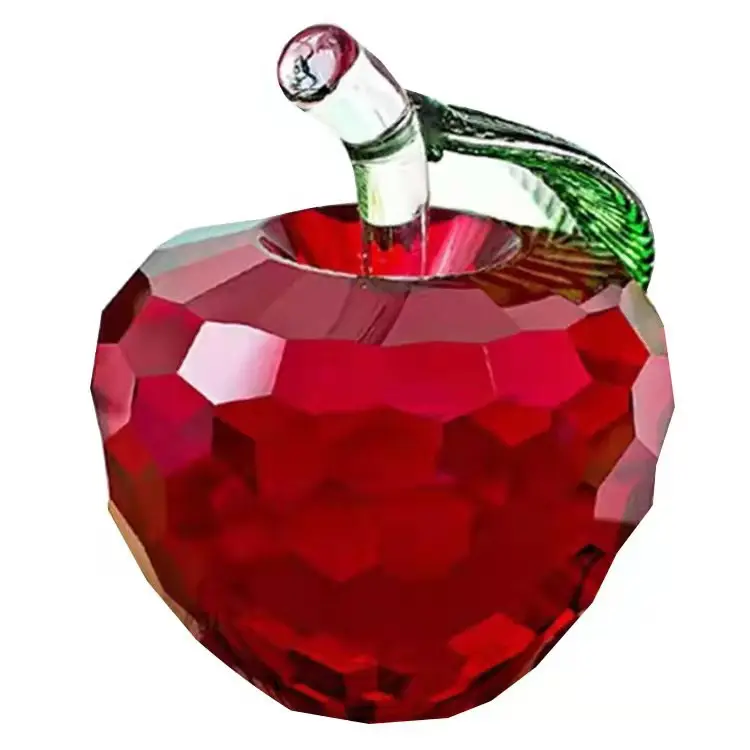 Honor Of Crystal 5 colori buon natale regalo nuovo anno regalo diamante rosso taglio cristallo di mela
