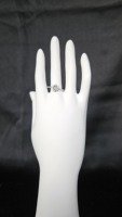 Anillo Ajustable de Jadeíta Verde Tipo Banda, Chapado en Plata 925, Certificado NGIC, Unisex, Cultivado, Calidad Garantizada