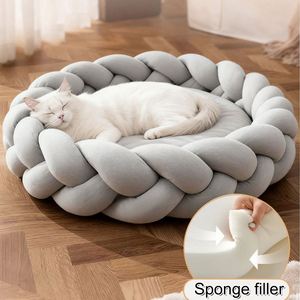 Pet Bed Modern Eco-Friendly Solid Luxury Durable Anti-Slip Polyester Sponge Comfortable Warm - Product Image 3