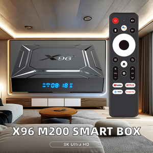 Pour X96 M200 Android Smart <span class=keywords><strong>TV</strong></span> <span class=keywords><strong>Box</strong></span> Amlogic S905x5m A55 <span class=keywords><strong>Wifi</strong></span> <span class=keywords><strong>6</strong></span> Mali G310 double bande 1000m Quad Core 4GB RAM prend en charge 8K Android <span class=keywords><strong>Box</strong></span> - Product Image 2