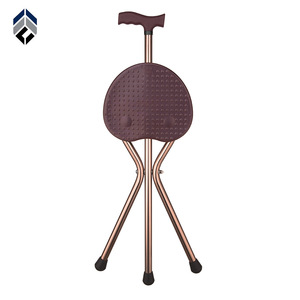 Bastón trípode plegable Hejianze, ajustable, de aleación de aluminio, para personas mayores y ancianos - Product Image 1
