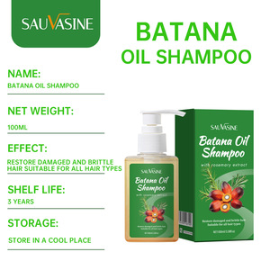 แชมพูน้ำมันบาตานา SAUVASINE คุณภาพสูง 100 มล. สำหรับซ่อมแซมเส้นผมที่ทำสี - Product Image 6