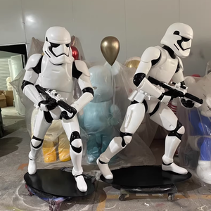 Sculpture d'art en résine de 170 cm, grand format, sur <span class=keywords><strong>le</strong></span> thème de la guerre des étoiles, personnages de dessins animés, Stormtroopers blancs, personnalisable, décoration d'intérieur - Product Image 4