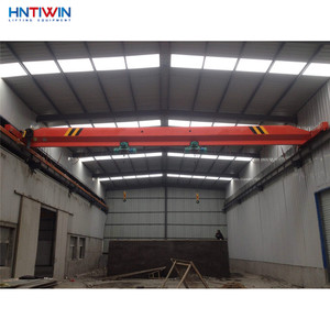 HNTIWIN Crane Overhead Berkualitas Tinggi dengan Double Hoist yang Dapat Disesuaikan, Kapasitas Angkat 10 ton + 10 ton, 20 ton + 5 ton, Dilengkapi Twin Hoist dan Remote Control - Product Image 2