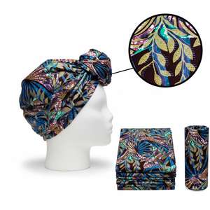 Tissu africain imprimé en coton 100% bleu, nouvelle mode, Pagne Ankara, Grand Wax, Design de tissu africain, Textiles africains, Tissu Wax Capulana - Product Image 3