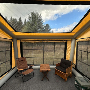 Tente de <span class=keywords><strong>camping</strong></span> gonflable pour 4 personnes - Abri léger en tissu Oxford résistant au vent pour la randonnée - Product Image 2