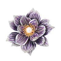 Broche en émail de luxe haut de gamme XILIANGFEIZI avec fleur et perle naturelle, vente en gros d'usine