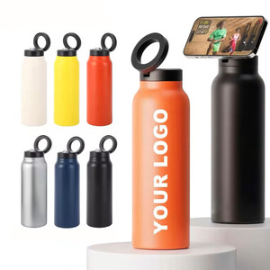 Botella <span class=keywords><strong>de</strong></span> <span class=keywords><strong>Agua</strong></span> Deportiva con Anillo Magnético <span class=keywords><strong>de</strong></span> Acero Inoxidable 304 <span class=keywords><strong>de</strong></span> Gran Capacidad y Logotipo Personalizado, con Soporte para Teléfono - Product Image 1