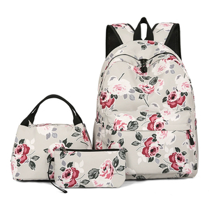 10代かわいい高校ファッション防水ナイロンジッパーバックパック女の子用20-36L容量トラベル大学使用マルチカラーOEM - Product Image 6