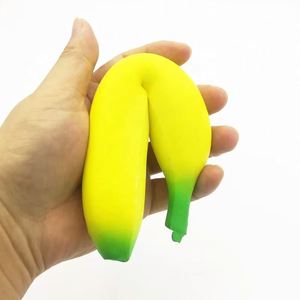 PU Foam Banana Squishy Toys Manufacturer Promotional Cheap High Quality Simulation Fruit Slow Rising Squeeze Banana Toys - Product Image 6