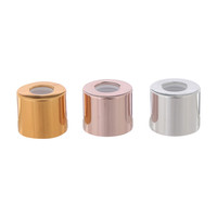 Couvercle en aluminium avec diffuseur de rosée coloré, nouveau, personnalisé, capuchon en aluminium avec insertion en plastique, capuchons de bouteille de parfum
