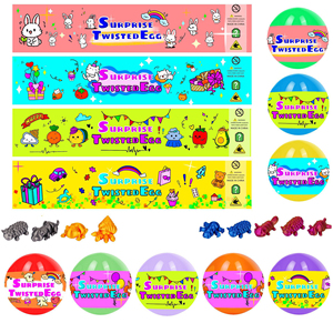 Капсула-сюрприз 45 мм: круглый шарик с игрушками, напечатанными на 3D-принтере - Product Image 2