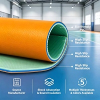 HANLI Indoor-Fitnessboden 4,5mm Gem-Textur PVC-Rollenboden Professionelles Badminton-Sportmaterial