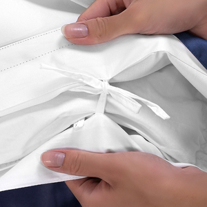 Cao cấp bốn mảnh khách sạn <span class=keywords><strong>bedding</strong></span> <span class=keywords><strong>Set</strong></span> 100% tinh khiết bông Vua thêu Duvet cover với pillowcases - Product Image 6