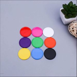 Jetons en plastique personnalisés de 38 mm avec logo imprimé, jetons de poker colorés pour jeux de société et récompenses éducatives - Product Image 4