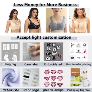 Prix d'usine Bralette florale Push up soutiens-gorge de <span class=keywords><strong>sport</strong></span> grande taille sans armature brassière <span class=keywords><strong>Femme</strong></span> 38 à 50 - Product Image 6