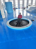 Anillo Flotante Redondo, Hamaca Inflable Acuática de 8 pies, Flotadores Inflables para Lago con Tecnología Dropstitch para Adultos y Niños