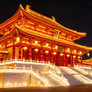 Lanterne de palais de la <span class=keywords><strong>dynastie</strong></span> Tang haut de gamme, cadre en soie, étanche, avec LED décorative pour... - Product Image 2