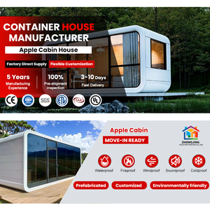 Capsule de vie intelligente intégrée pour site de camping de luxe et projet d'hôtel de <span class=keywords><strong>vacances</strong></span> en bord de mer, maisonnette moderne de type Apple - Product Image 4