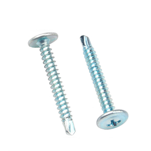 Sekrup Baja Karbon Berlapis Seng Kepala Wafer M4.2 M4.8 Sekrup Self Drilling Kepala Pan Washer <span class=keywords><strong>Tek</strong></span> Pengikat Panel Logam Lembaran untuk Pertambangan - Product Image 1