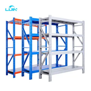 Logam Kustom Palet untuk Pabrik Baja Penyimpanan Adjustable ShelvingWarehouse Rack Light Duty