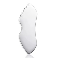 Grattoir facial en acier inoxydable de gros, outil de beauté, grande taille, soin professionnel de la peau, grattoir Gua Sha, utilisation en salon et à domicile