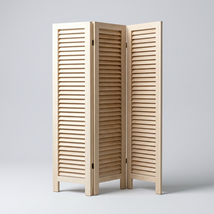 Paulownia Wood Handcrafted Bohemian Folding <b>Room</b> <b>Divider</b> 3 <b>Panels</b> Opaque Privacy Screen Multi-Functional for Living <b>Room</b> Bedroom - Product Image 1