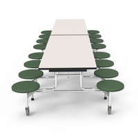 Mobilier de table pliable rond, portable, pour Restaurant, cantine à manger
