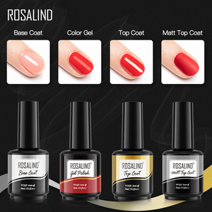 Rosalind OEM 15ml longue durée, trempage sans essuyage, couche de finition mate et couche de finition brillante et couche de base, vernis à ongles gel Uv pour <span class=keywords><strong>salon</strong></span> d'art des ongles - Product Image 2