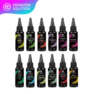 OEM 50ml Gel UV/LED Soak Off Vernis à Ongles Rechargeable avec LOGO Personnalisé, Base et Top Coat Velours Mat, Cristal, Sans <span class=keywords><strong>Tache</strong></span>, Vente en Gros au Kilo - Product Image 1