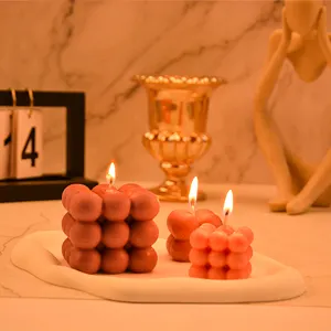 버블 캔들 몰드 매직 볼 실리콘 무스 케이크 장식 케이크 왁스 몰드 실리콘 촛불을위한 3D 실리콘 모델