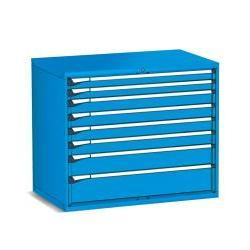Armoire à tiroirs Fami Master Key Comfort, 8 tiroirs, 1190x726x1000 mm, rouge rubis RAL3003, rangement d'outils - Product Image 3