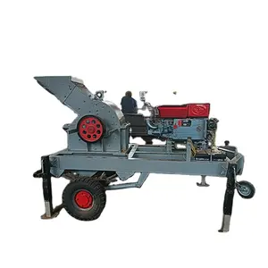 factory price limestone crusher machine mobile hammer crusher with wheel and one-button start function for sale