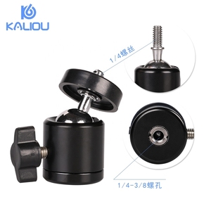 Trépied à montage professionnel <span class=keywords><strong>360</strong></span> degrés pivotant 1/4 "vis Mini adaptateur à rotule pour appareil photo reflex numérique Go Pro - Product Image 4