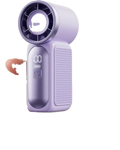 Mini Ventilador Turbo Inteligente con Pantalla Digital, 100/199 Velocidades Ajustables, Ventilador de Mano Recargable de 18 Horas para Refrescarse en Verano - Product Image 1