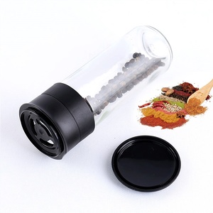 Pepper Grinder Salt Plastic Salt And Pepper Mill Wholesale Hand Operated 100ml Pepper Grinder Glass Diy Small Round 100ml Plastic Salt Mill