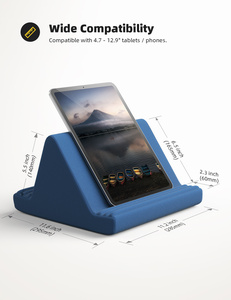 Support de tablette Lamicall PL01, nouveau <span class=keywords><strong>design</strong></span>, coussin doux pour lit, support de lecture pour livre, <span class=keywords><strong>liseuse</strong></span> électronique, téléphone, tablette. - Product Image 5