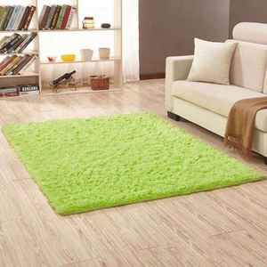 Gray Plush Velvet Rug Living Room Bedroom Floor Fluffy Mats Anti-slip <b>Washable</b> Customized Size Home Decor Soft Kids Room - Product Image 5