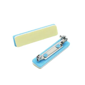 Spot Supply 1.1g Bule Badge Safety Pin Safety Pin Brooch Plastic Adhesive Safety Bar Pin