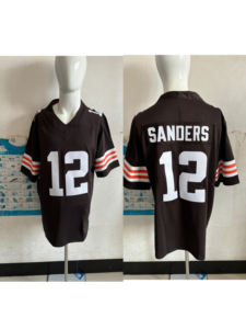 Оптовая продажа, сшитые американские футбольные майки нового сезона #4 Watson #13 Sanders #10 Judkins Cleveland Browns, вышитые майки - Product Image 4