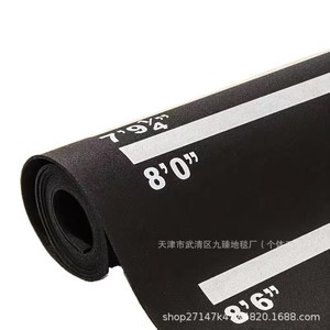 Tapis de fléchettes rectangulaire imprimé en terre de diatomée pour entraînement intérieur avec règle, résistant à l'usure, pour usage domestique - Product Image 5