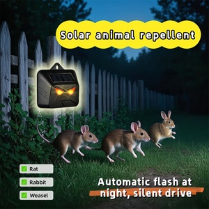 Répulsif solaire pour animaux <span class=keywords><strong>nocturnes</strong></span> avec lumière clignotante, haute étanchéité pour extérieur, dissuasion des <span class=keywords><strong>oiseaux</strong></span>/chats/chiens/ Singes - Product Image 3