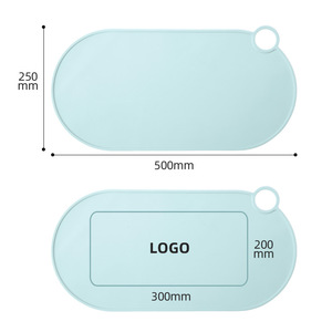 Silicone Placemat Oval 50X25Cm Waterproof For Kids Meals <b>Table</b> <b>Protection</b> - Product Image 3