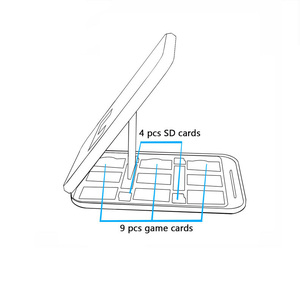 Supporto per supporto 2 in 1 + scatola di immagazzinaggio per cartucce di carte di gioco per interruttore Nintendo 2 <span class=keywords><strong>OLED</strong></span> Lite supporto per <span class=keywords><strong>staffa</strong></span> Dock - Product Image 5