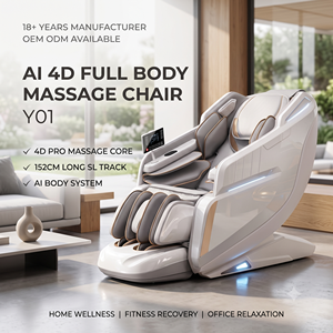Sillón <span class=keywords><strong>de</strong></span> Masaje Inteligente 4D 3D <span class=keywords><strong>de</strong></span> Cuerpo Completo con Riel SL, Escaneo Corporal por IA, Gravedad Cero, Calefacción y Rodillos para Pies, Reclinable para Spa en Casa y <span class=keywords><strong>Centro</strong></span> <span class=keywords><strong>de</strong></span> Bienestar - Product Image 1