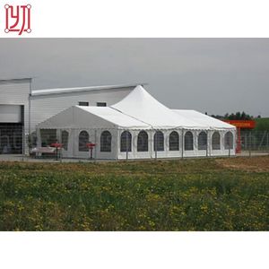 Tente de réception extérieure 15x30m à structure en aluminium blanc, toit haut, pour mariages et événements - Product Image 3
