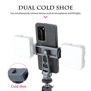 ที่ยึดโทรศัพท์อเนกประสงค์พร้อมด้ามจับ พร้อมเกลียวขนาด 1/4 นิ้ว รองรับ Cold Shoe สำหรับถ่ายวิดีโอด้วยสมาร์ทโฟน อุปกรณ์เสริมสำหรับโทรศัพท์ - Product Image 3