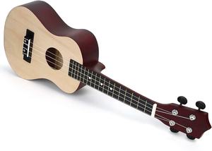 Ukulele <span class=keywords><strong>de</strong></span> concert HUASHENG 23 pouces, cordes en nylon, touche en ébène, corps en acajou, pour adulte débutant, enfant, pack <span class=keywords><strong>guitare</strong></span> hawaïenne miniature - Product Image 4