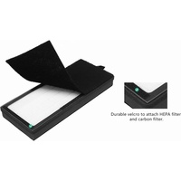 Filtre HEPA de remplacement pour purificateur d'air Vevas 8000 Elite Pro Series, 2 filtres HEPA véritables, 8 pré-filtres au charbon premium