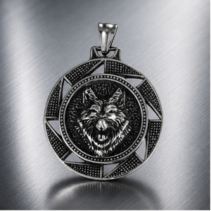 Yunnique-collar con colgante de animales de acero inoxidable para hombre, diseño geométrico hueco, joyería de regalo - Product Image 4